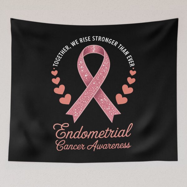 Item preview, Endometrial Cancer Awareness Peach Ribbon designed and sold by Moon-Ape.