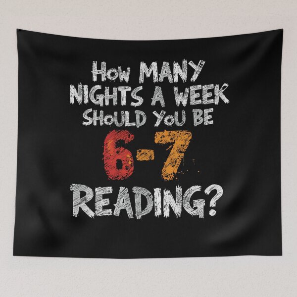 Item preview, Seven How Many Book Nights Six A Funny Humor Week Reading Quote Teacher designed and sold by PEDDAKAPRADEEP.