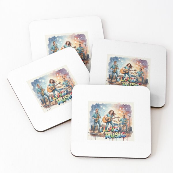 Item preview, I Love Music designed and sold by LatiendaShop.