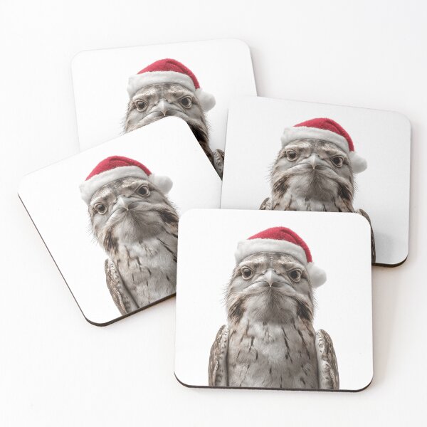 Item preview, Festive Great Potoo Bird in Santa Hat designed and sold by LazyOwlStore.
