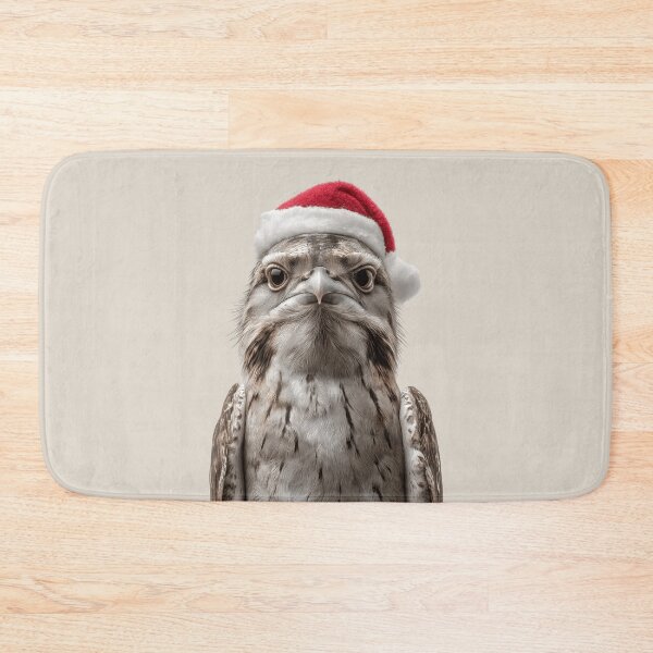 Item preview, Festive Great Potoo Bird in Santa Hat designed and sold by LazyOwlStore.