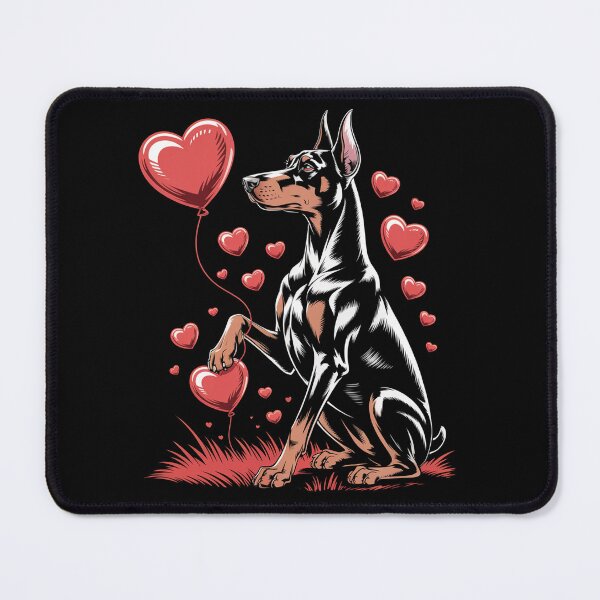 Item preview, Doberman Dog Valentine'S Day designed and sold by JonGogue.
