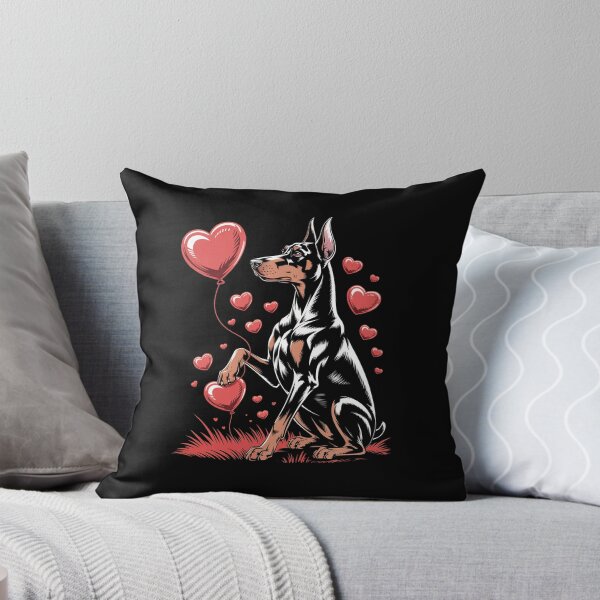 Item preview, Doberman Dog Valentine'S Day designed and sold by JonGogue.