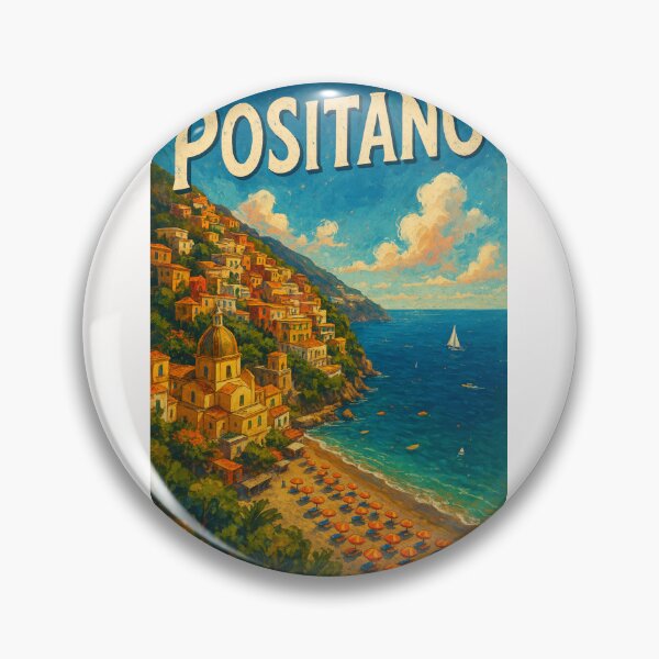 Item preview,  Positano Amalfi Coast Beach View Italy designed and sold by Places On Earth.