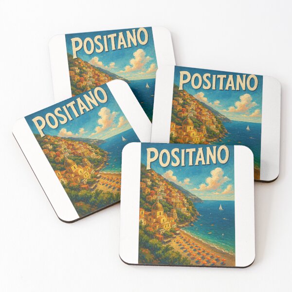 Item preview,  Positano Amalfi Coast Beach View Italy designed and sold by Places On Earth.