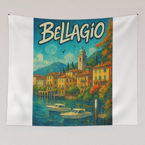 Item preview, Bellagio Lake Como Waterfront Italy designed and sold by Places On Earth.