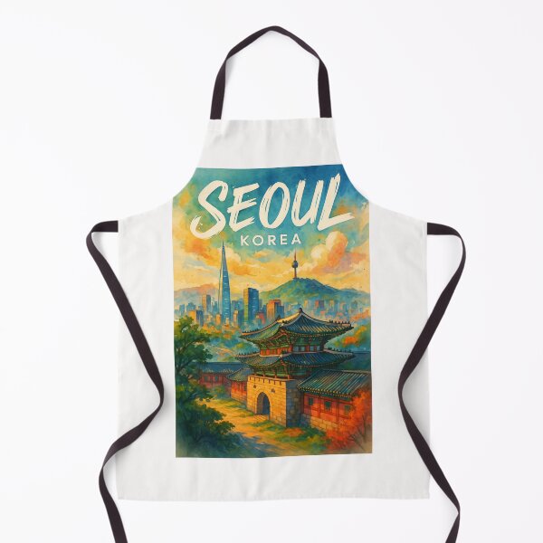 Item preview, Seoul South Korea Cityscape with Namsan and Lotte Tower designed and sold by Places On Earth.