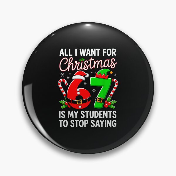 Item preview, Funny Teacher Christmas 6 7 Meme Students Saying Six Seven designed and sold by MOHITSALVI.