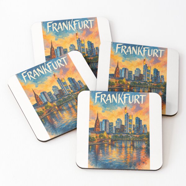 Item preview,  Frankfurt Germany Night Skyline and River Lights designed and sold by Places On Earth.