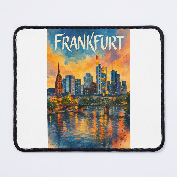 Item preview,  Frankfurt Germany Night Skyline and River Lights designed and sold by Places On Earth.