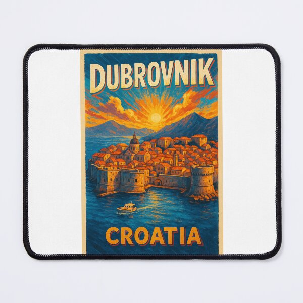 Item preview, Dubrovnik Croatia Old Town Sunset View designed and sold by Places On Earth.
