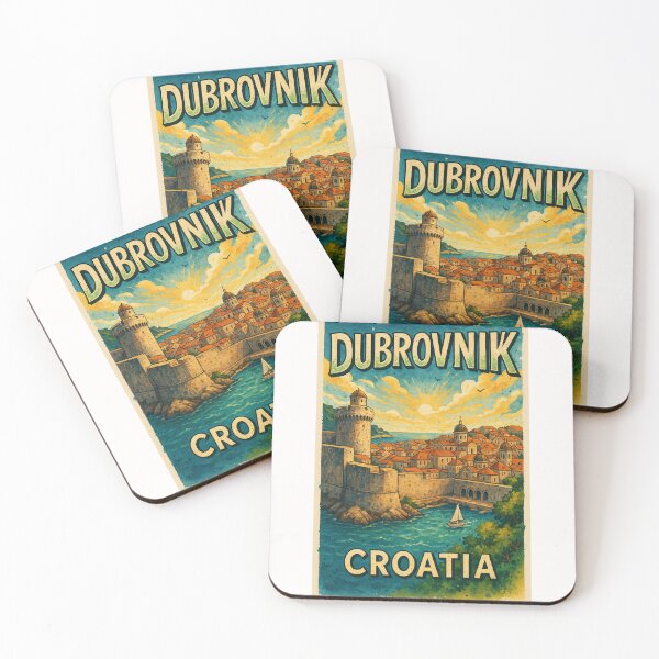 Item preview,  Dubrovnik Croatia Harbor and City Walls View designed and sold by Places On Earth.