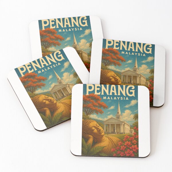 Item preview,  Penang Malaysia Colonial Landmark and Buddha Garden designed and sold by Places On Earth.