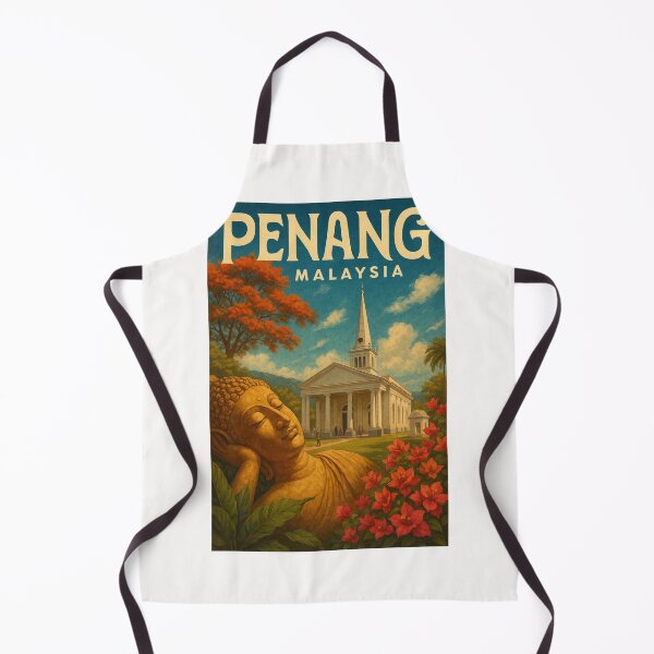 Item preview,  Penang Malaysia Colonial Landmark and Buddha Garden designed and sold by Places On Earth.
