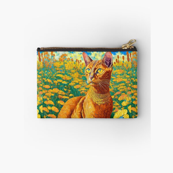 Item preview, Gilded Abyssinian: Klimt-Inspired Feline in Floral Opulence designed and sold by LanaGustavsson.