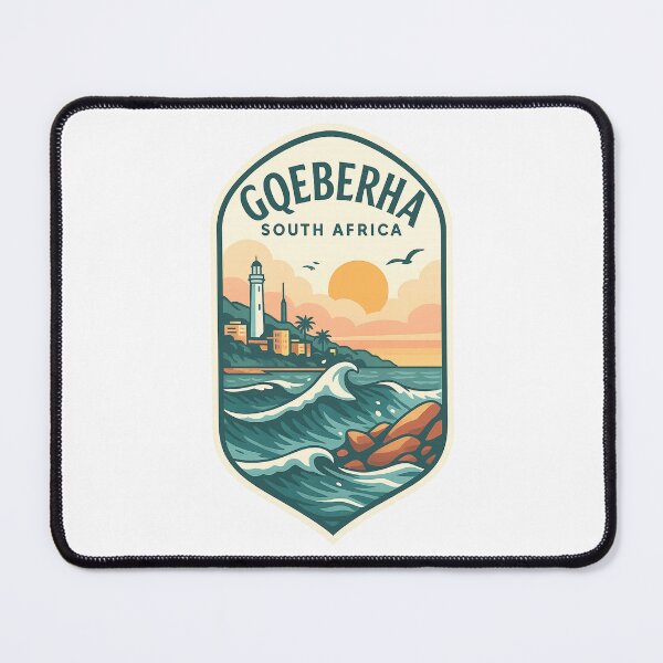 Item preview, Gqeberha South Africa Lighthouse Coastline Sunset designed and sold by Places On Earth.
