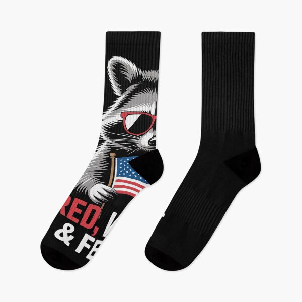 Item preview, Red White And Feral Racoon Feral 4th Of July designed and sold by NeomiStoreSS.