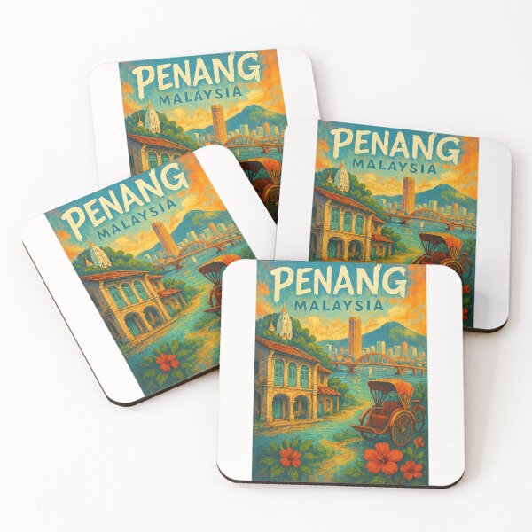 Item preview,  Penang Malaysia Urban Bridge Scene with Pagoda designed and sold by Places On Earth.