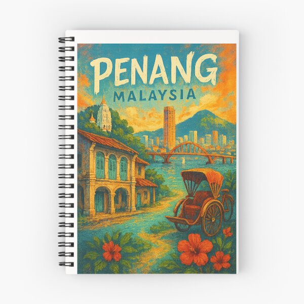 Item preview,  Penang Malaysia Urban Bridge Scene with Pagoda designed and sold by Places On Earth.