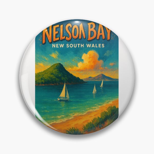Item preview,  Nelson Bay New South Wales Sailboats and Headland designed and sold by Places On Earth.