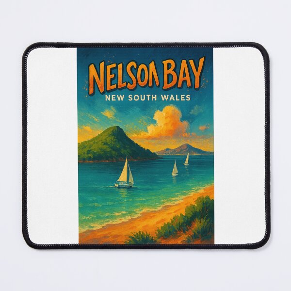 Item preview,  Nelson Bay New South Wales Sailboats and Headland designed and sold by Places On Earth.