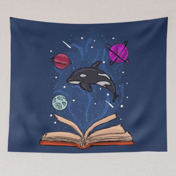 Item preview, Orca Floating in Cosmic Waters designed and sold by Antiope33.