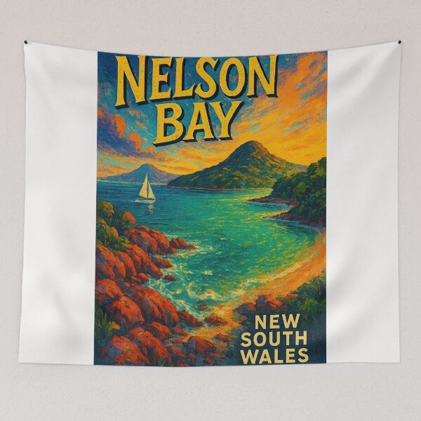 Item preview,  Nelson Bay New South Wales Rocky Sunset Coast designed and sold by Places On Earth.