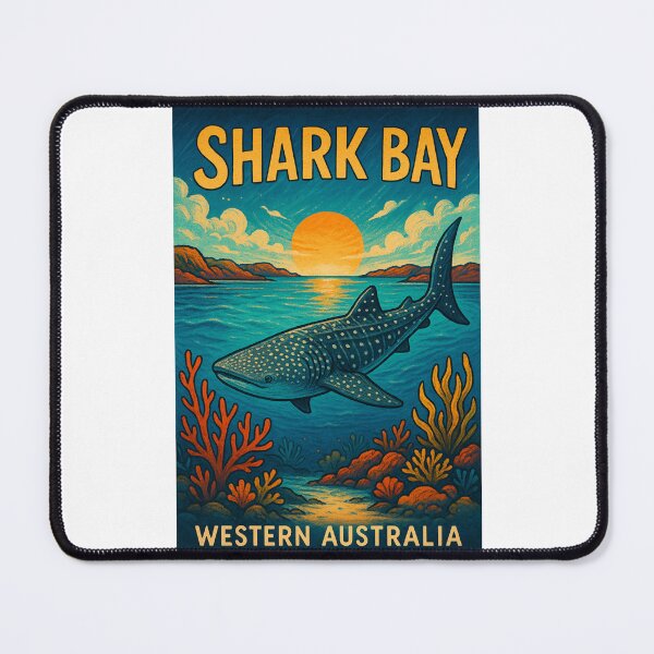Item preview,  Shark Bay Whale Shark Sunset Western Australia designed and sold by Places On Earth.