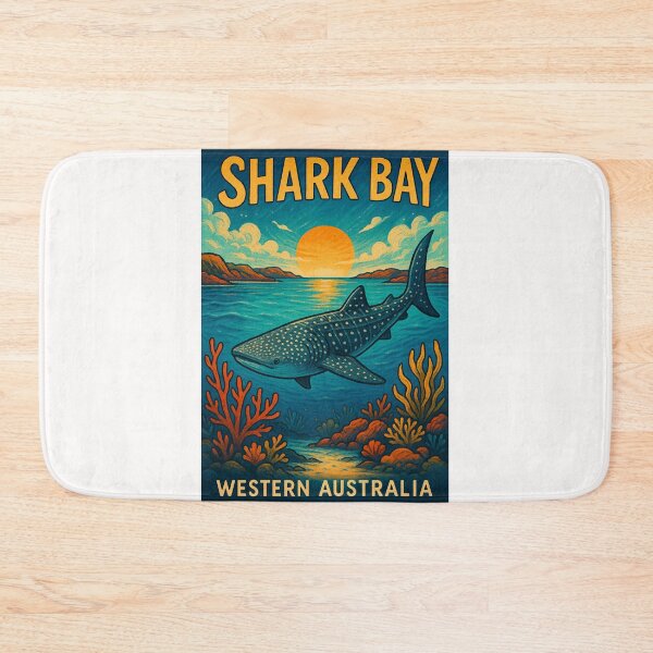 Item preview,  Shark Bay Whale Shark Sunset Western Australia designed and sold by Places On Earth.