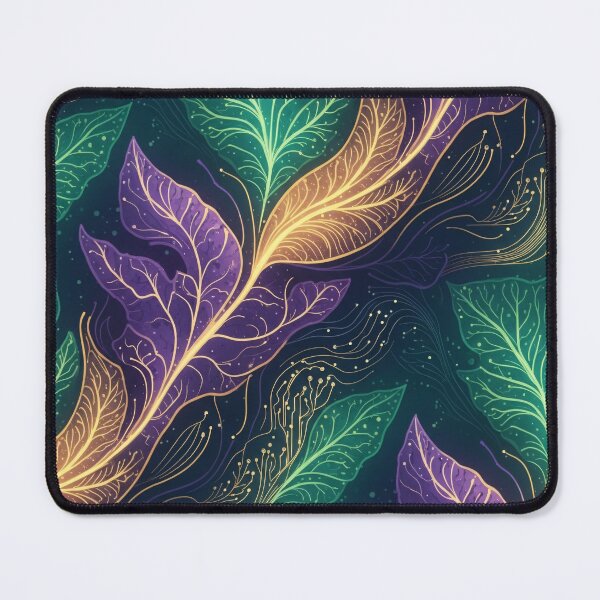 Item preview, Enchanted Bioluminescent Leaves designed and sold by Kaleidoscope Print.