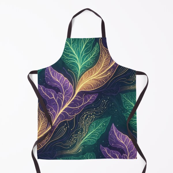 Item preview, Enchanted Bioluminescent Leaves designed and sold by Kaleidoscope Print.