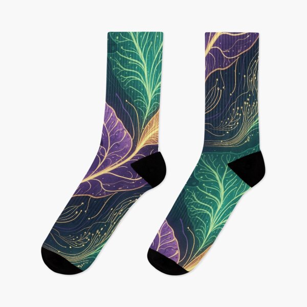 Item preview, Enchanted Bioluminescent Leaves designed and sold by Kaleidoscope Print.