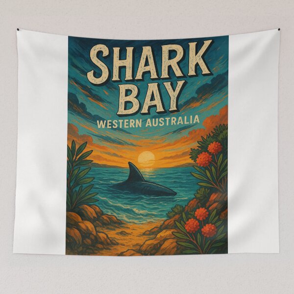 Item preview,  Shark Bay Dorsal Fin Ocean View Western Australia designed and sold by Places On Earth.