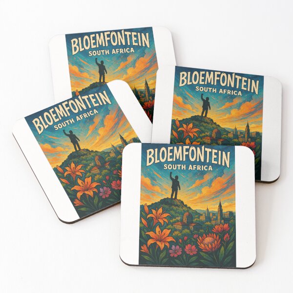 Item preview,  Bloemfontein South Africa Skyline and Naval Hill Statue designed and sold by Places On Earth.