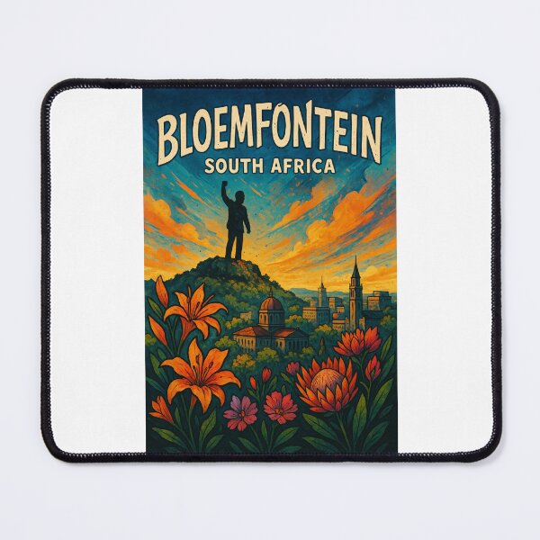 Item preview, Bloemfontein South Africa Skyline and Naval Hill Statue designed and sold by Places On Earth.