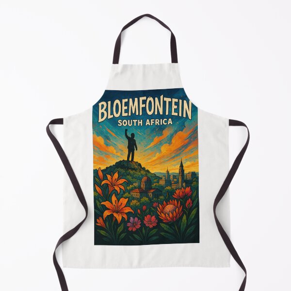 Item preview, Bloemfontein South Africa Skyline and Naval Hill Statue designed and sold by Places On Earth.