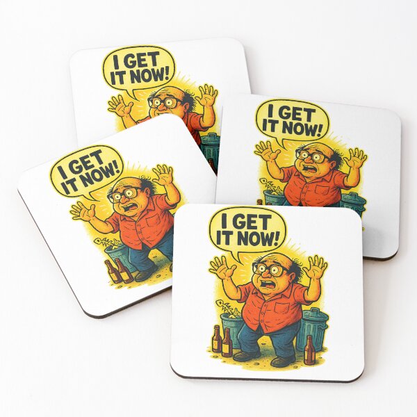 Item preview, Danny DeVito I Get It Now Meme - Funny Frank Reynolds Always Sunny Tee designed and sold by GeniePixel.