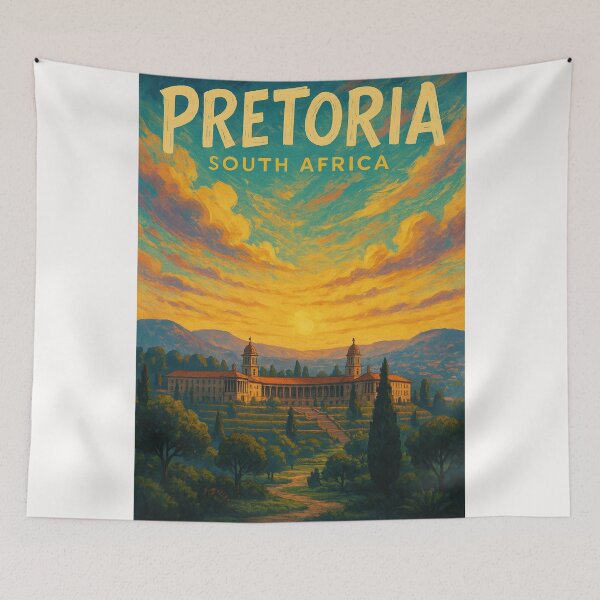 Item preview,  Pretoria South Africa Union Buildings Garden View designed and sold by Places On Earth.