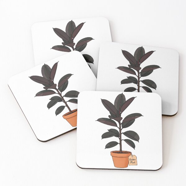 Artikelvorschau, Topf-Gummibaum, Zimmerpflanze, Botanische Illustration entworfen und verkauft von k3rstman1.