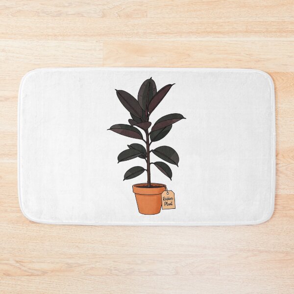 Item preview, Potted Rubber Plant Houseplant Botanical Illustration designed and sold by k3rstman1.