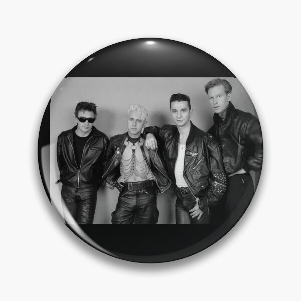 Item preview, Depeche Mode Retro Black & White Band Portrait – Classic 80s Rock Aesthetic designed and sold by Lexie Reed.