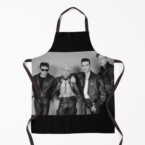 Item preview, Depeche Mode Retro Black & White Band Portrait – Classic 80s Rock Aesthetic designed and sold by Lexie Reed.