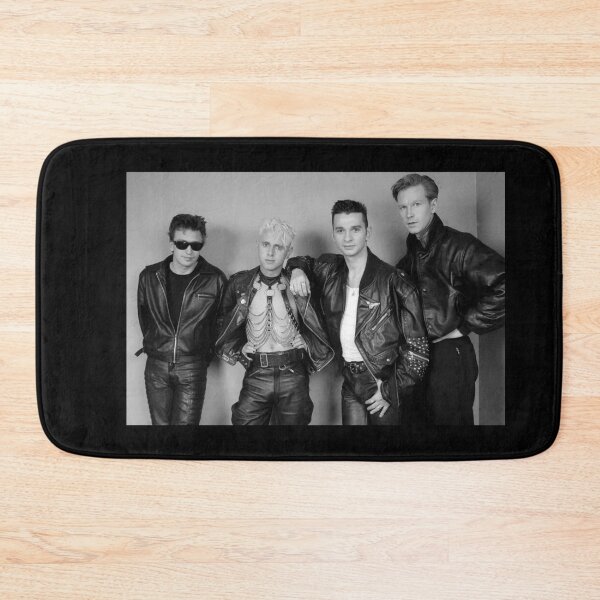 Item preview, Depeche Mode Retro Black & White Band Portrait – Classic 80s Rock Aesthetic designed and sold by Lexie Reed.