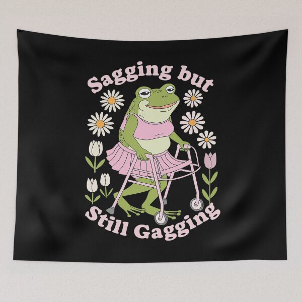 Item preview, Sagging But Still Gagging Frog Cringe Meme Women Men 1 designed and sold by NeomiStoreSS.