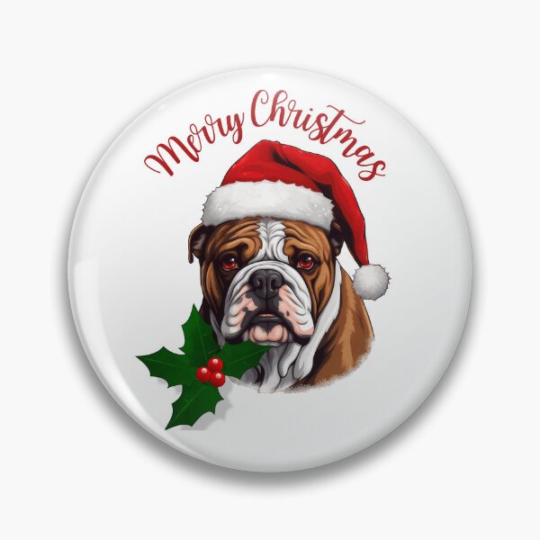 Item preview, Bulldog Dog Merry Christmas Gift designed and sold by Graph-Ink.