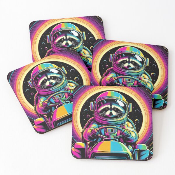 Item preview, Cute astronaut raccoon  designed and sold by Dogandesighn.
