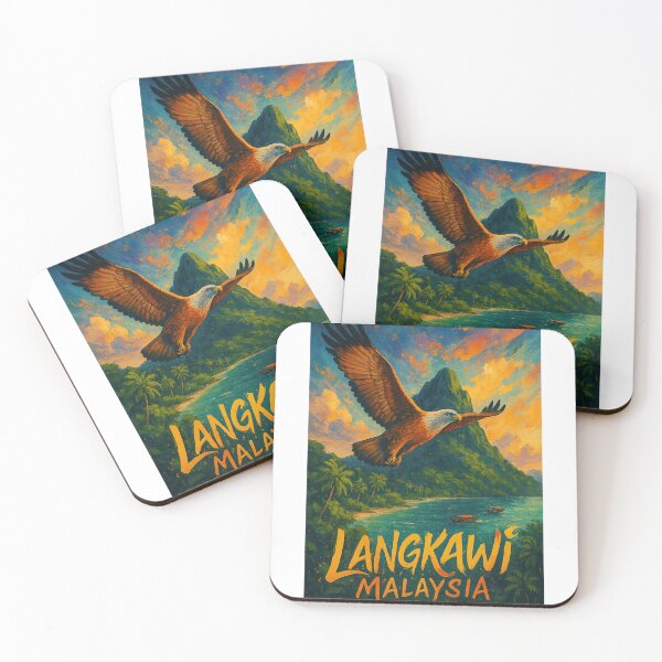 Item preview, Eagle Over Langkawi Coastline - Malaysia designed and sold by Aryabek.
