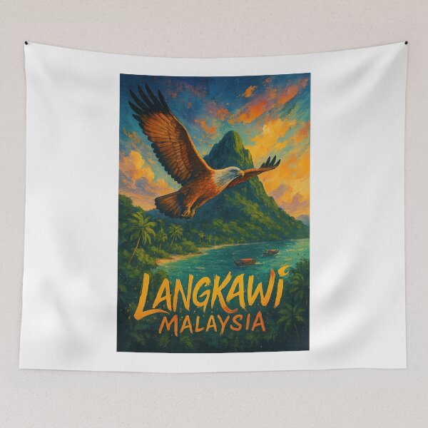 Item preview, Eagle Over Langkawi Coastline - Malaysia designed and sold by Aryabek.