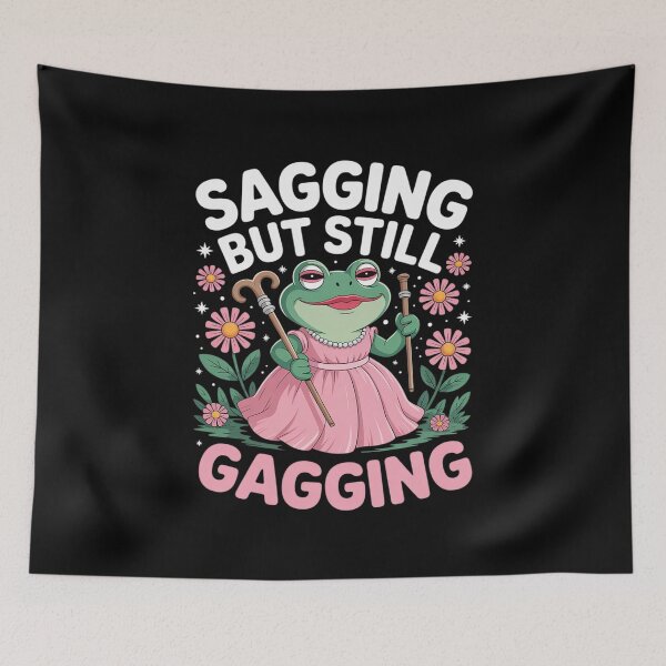 Item preview, Sagging But Still Gagging Frog Cringe Meme Women Men13 designed and sold by NeomiStoreSS.