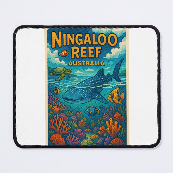 Item preview, Whale Shark at Ningaloo Reef - Australia’s Coral Wonderland designed and sold by Aryabek.
